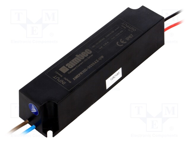 Power supply: switched-mode; LED; 10.5W; 15÷30VDC; 0.35A; IP67