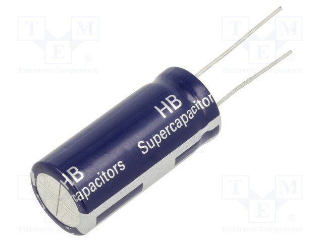 Supercapacitor; THT; 35F; 2.5VDC; -10÷30%; Body dim: Ø16x38mm; 30mΩ