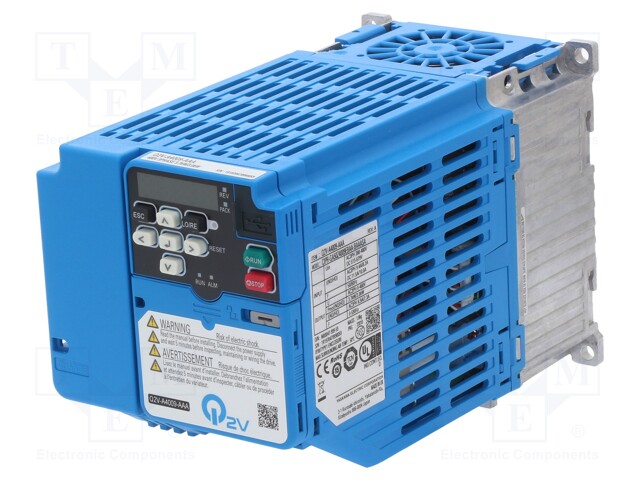 Inverter; Max motor power: 3/4kW; Out.voltage: 3x400VAC; 0÷590Hz