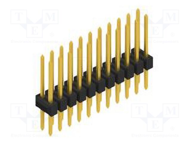 Connector: pin strips; pin header; male; PIN: 22; 2.54mm; THT; 2x11