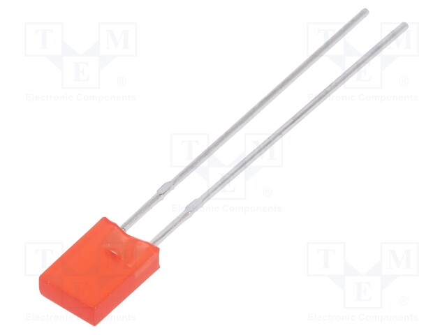 LED; rectangular; 5x2x7.15mm; red; 70÷120mcd; 130°; Front: flat