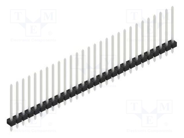 Connector: pin strips; pin header; male; PIN: 28; 2.54mm; THT; 1x28