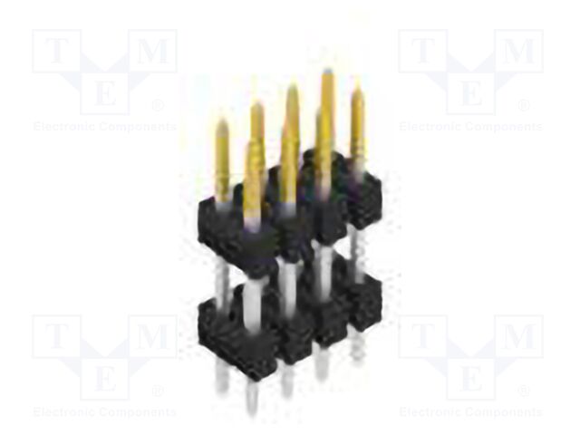 Connector: pin strips; pin header; male; PIN: 8; 2.54mm; THT; 2x4