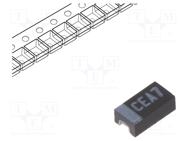 Capacitor: polymer; 10uF; 25VDC; 1206; ESR: 150mΩ; SMD; ±20%; 50uA