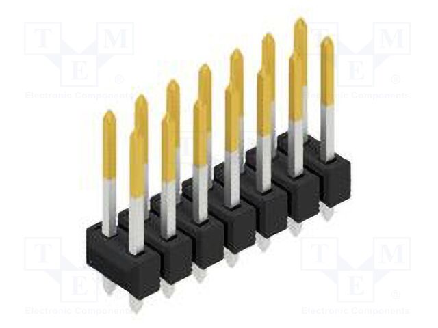 Connector: pin strips; pin header; male; PIN: 14; 2.54mm; THT; 2x7
