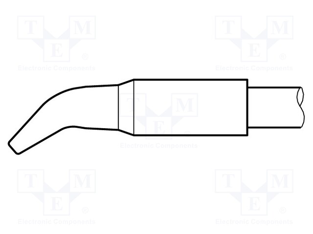 Tip; bent chisel; 3.2x1.5mm; longlife