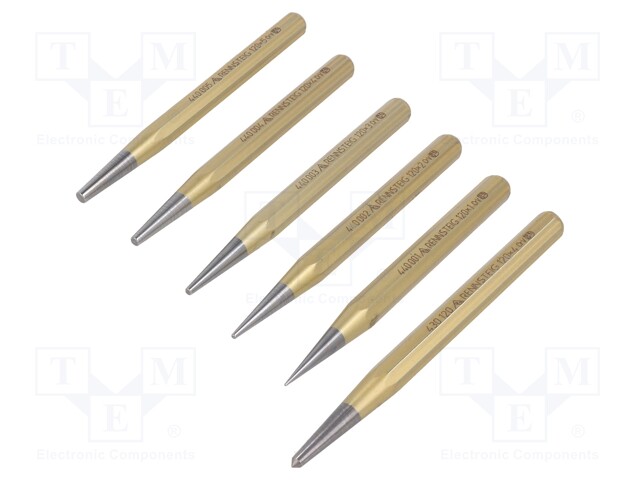 Kit: punches; 6pcs.