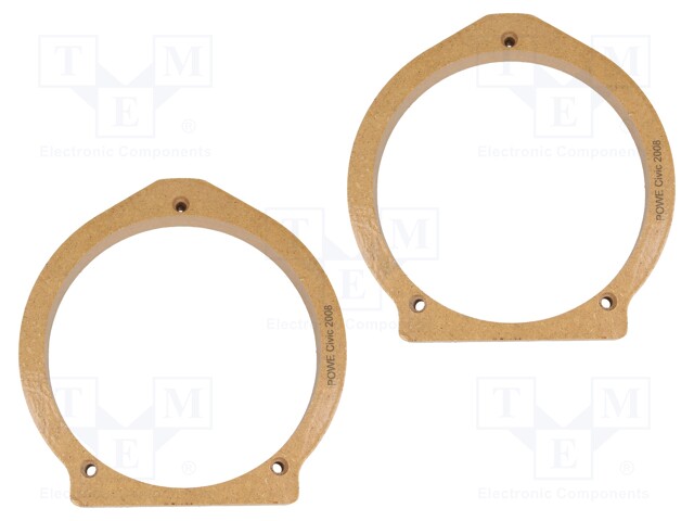 Spacer ring; MDF; 165mm; Honda; impregnated,varnished