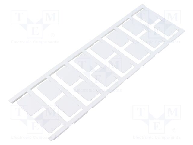 Label; polyamide 66; white; -40÷60°C; UL94V-2; 18x27mm