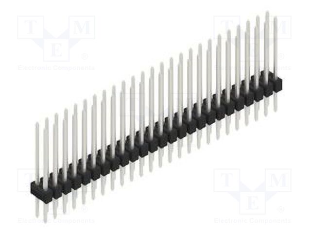 Connector: pin strips; pin header; male; PIN: 50; 2.54mm; THT; 2x25