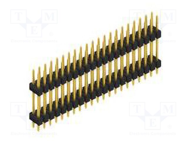 Connector: pin strips; pin header; male; PIN: 42; 2.54mm; THT; 2x21