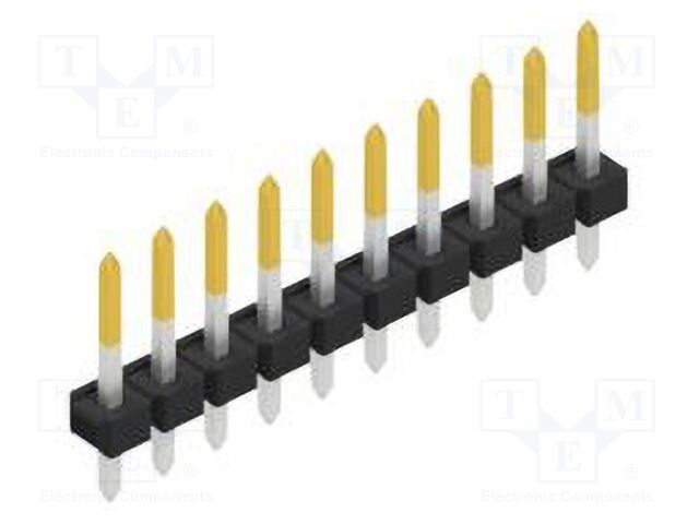 Connector: pin strips; pin header; male; PIN: 10; 2.54mm; THT; 1x10