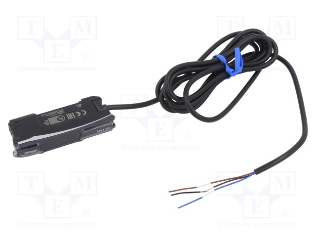 Sensor: optical fiber amplifier; PNP; Connection: lead 2m; 100mA