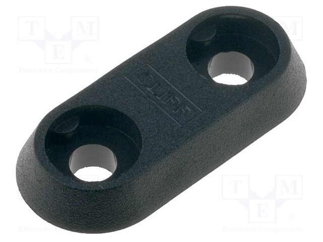 Terminal mountig plate; black; 35mm; Application: CL159xxx