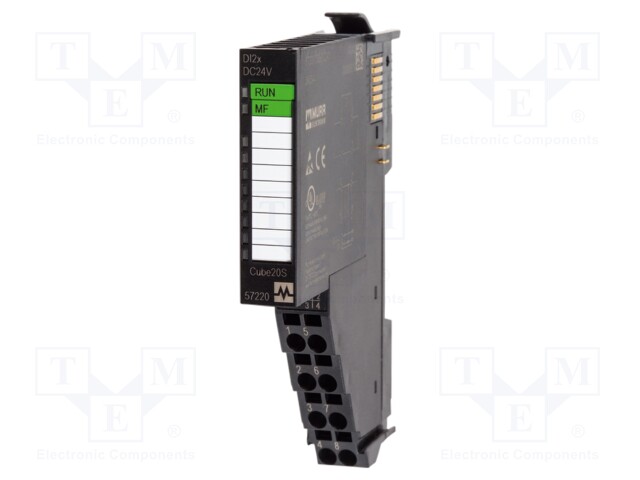 Digital output; DIN; 0÷60°C; Enclos.mat: plastic; Series: Cube20S