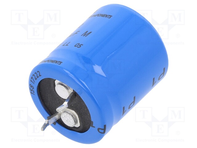 Capacitor: electrolytic; SNAP-IN; 2.2mF; 40VDC; Ø22x25mm; ±20%