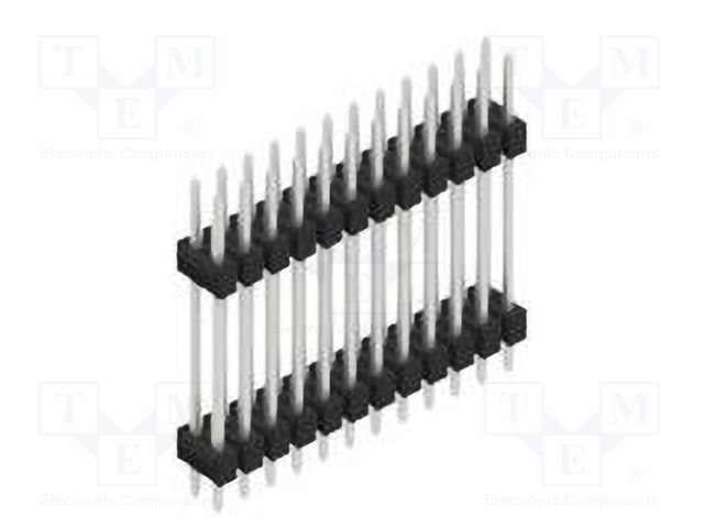 Connector: pin strips; pin header; male; PIN: 24; 2.54mm; THT; 2x12