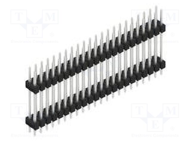 Connector: pin strips; pin header; male; PIN: 44; 2.54mm; THT; 2x22