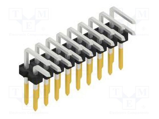 Connector: pin strips; pin header; male; PIN: 18; 2.54mm; THT; 2x9