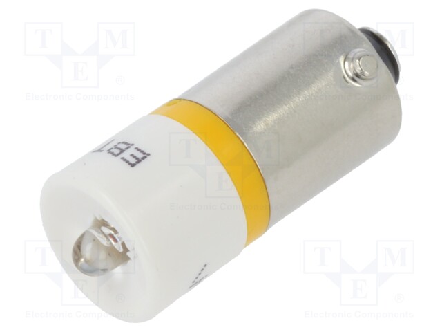 Indicator: LED; BA9S,T10; yellow; plastic; 24÷30VDC; -20÷60°C
