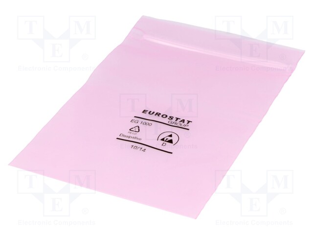 Protection bag; ESD; L: 152mm; W: 102mm; D: 90um; Features: self-seal
