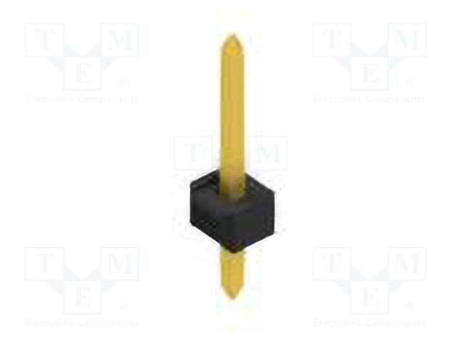 Connector: pin strips; pin header; male; PIN: 1; 2.54mm; THT; 1x1