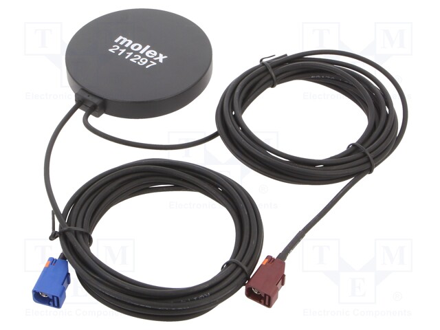 Antenna; 4G,GPS,GSM; -2.1dBi,-0.8dBi,0.4dBi; Fakra; 3m