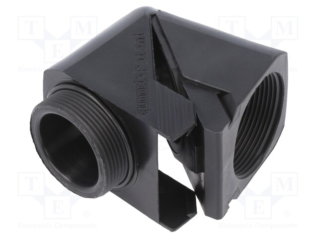 Connector; angular; PG21; NPT3/4"; IP68; Mat: polyamide; black