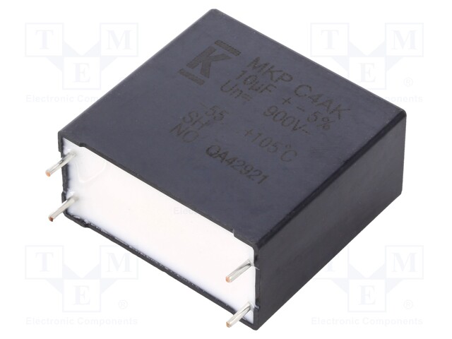 Capacitor: polypropylene; DC-Link; 10uF; ESR: 8.2mΩ; THT; ±5%