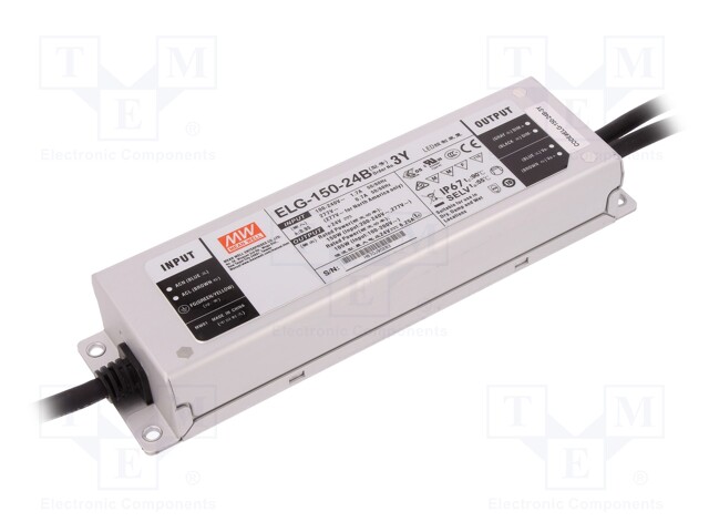 Power supply: switched-mode; LED; 150W; 24VDC; 6.25A; 100÷305VAC