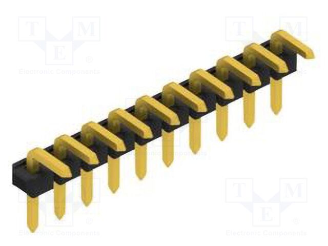 Connector: pin strips; pin header; male; PIN: 10; 2.54mm; THT; 1x10