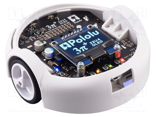 3pi+; IC: DRV8838; Trans: 75: 1; Robot: line follower; uP: ATmega32U4