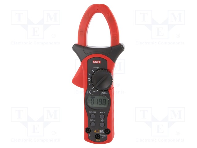 AC digital clamp meter; Øcable: 40mm; LCD (4000),with a backlit