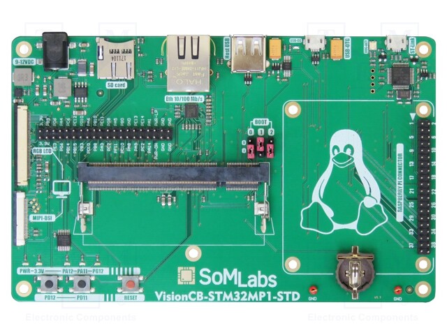 Dev.kit: ARM NXP; 9÷12VDC; 160x100x17mm; 0÷70°C