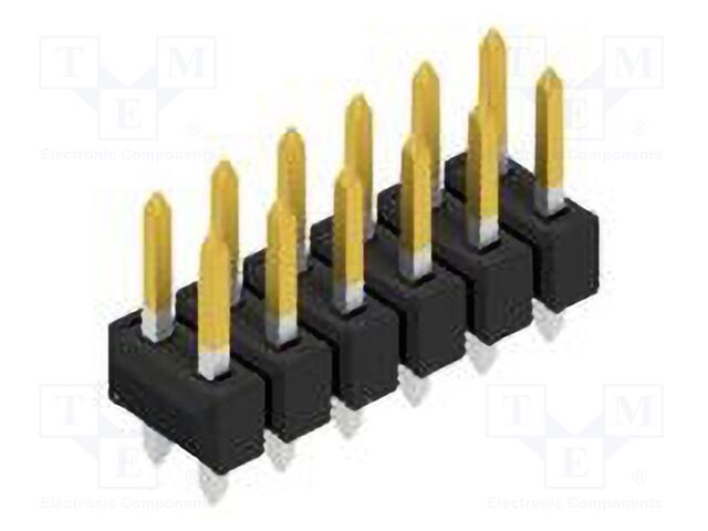 Connector: pin strips; pin header; male; PIN: 12; 2.54mm; THT; 2x6