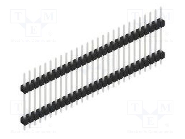 Connector: pin strips; pin header; male; PIN: 27; 2.54mm; THT; 1x27