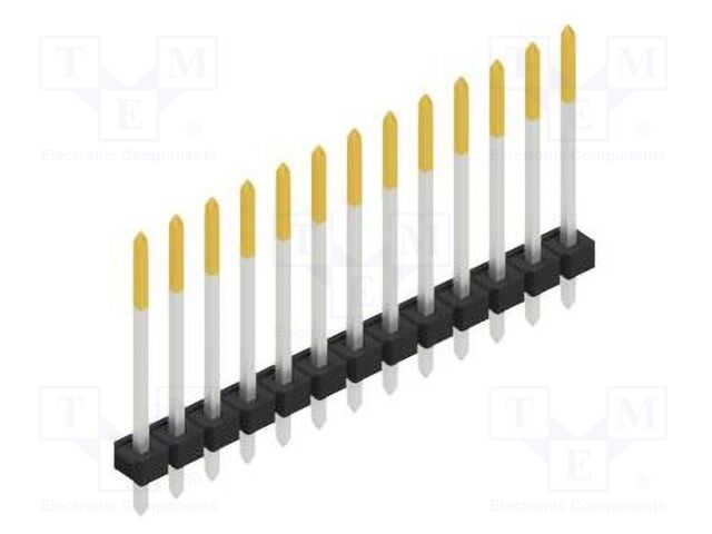 Connector: pin strips; pin header; male; PIN: 13; 2.54mm; THT; 1x13