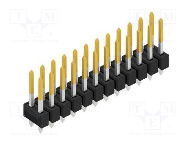 Connector: pin strips; pin header; male; PIN: 24; 2.54mm; THT; 2x12