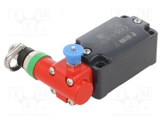 Safety switch: key operated; FD; Mat: metal; black,red