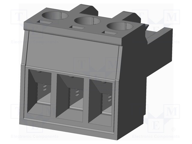 Connector: pluggable terminal block; plug; female; straight; grey