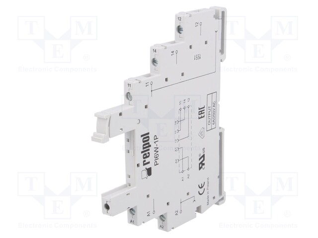 Socket; PIN: 5; 6A; 250VAC; Mounting: DIN; Leads: screw terminals
