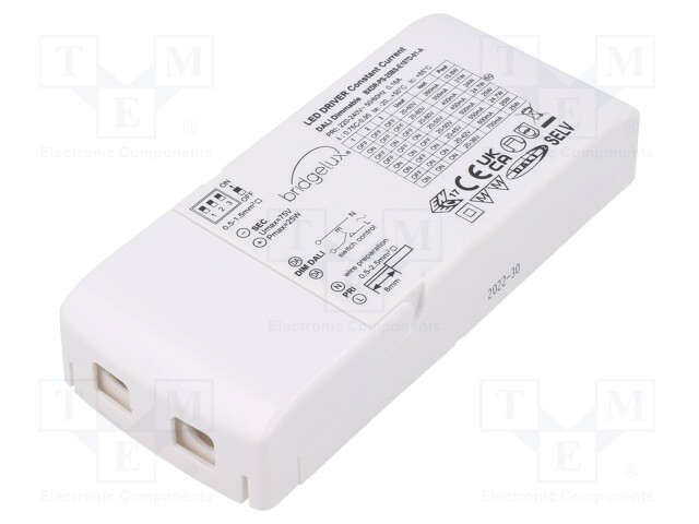 Power supply: switched-mode; LED; 25W; 20÷60VDC; 260÷700mA; OUT: 1