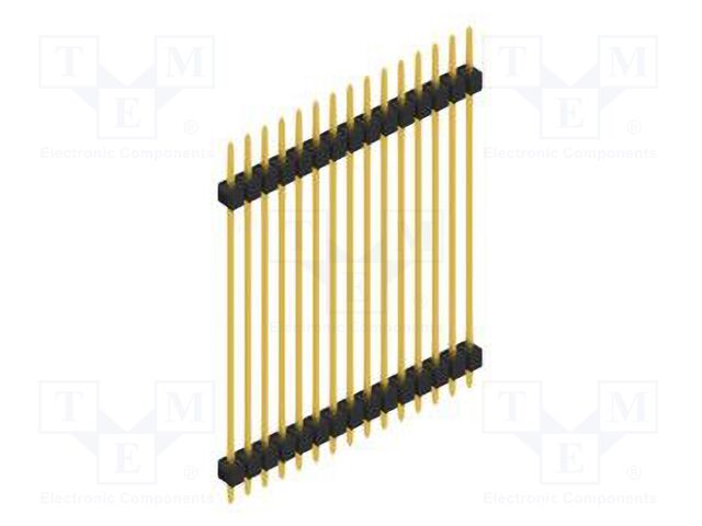Connector: pin strips; pin header; male; PIN: 15; 2.54mm; THT; 1x15