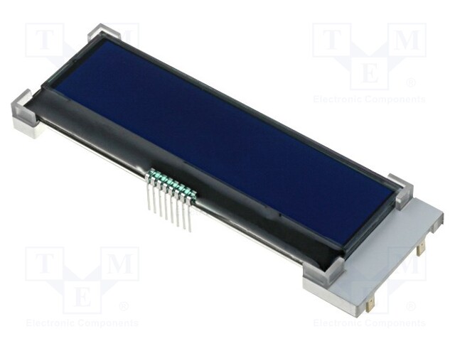 Display: LCD; alphanumeric; COG,STN Negative; 20x2; blue; LED