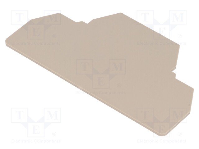 End/partition plate; Application: ZDK2.5; beige; Width: 1.5mm