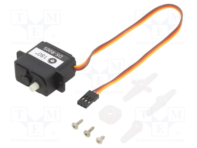 Motor: servo; 4.8÷6VDC; analogue; 30.4x16.6x31.5mm; 180°