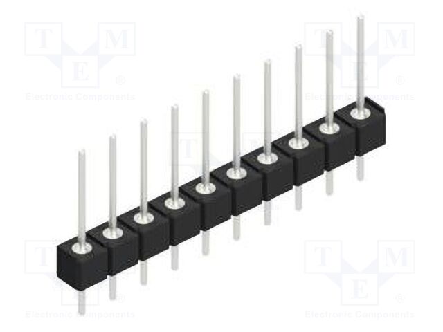 Connector: pin strips; pin header; male; PIN: 10; 2.54mm; THT; 1x10