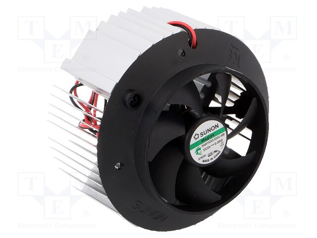 Fan: DC; axial; 5VDC; Ø84.9x15.4mm; 16.48m3/h; 15.4dBA; Vapo; 26AWG