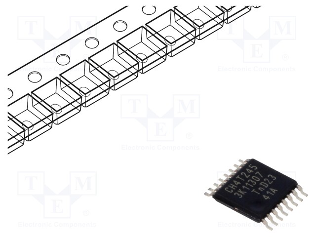 IC: digital; 3-state,4bit,bidirectional,transceiver,translator