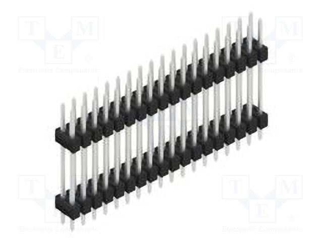 Connector: pin strips; pin header; male; PIN: 36; 2.54mm; THT; 2x18